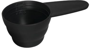 Dosatore Caffe Cucchiaio dosatore for caffè da 8/10/12 g, in plastica for uso alimentare, con scala, utensili forno, cucchiai for latte in polvere(Black)