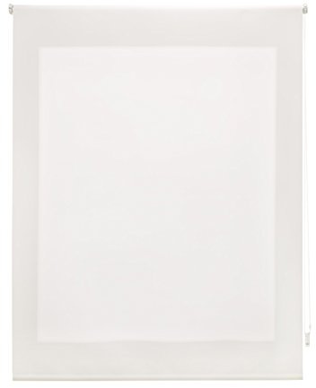 Uniestor Tenda a rullo traslucida tinta unita - Bianco sporco, 100 x 250 cm (Larghezza x Altezza) | Dimensioni del tessuto 97 x 245 cm. Tenda avvolgibile traslucida