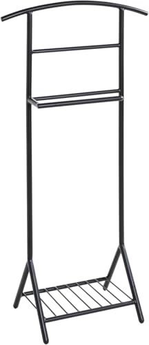 HAKU Servo Muto da uomo nero, metallo - Dim. L 45 cm x A 101 cm x P 26 cm, Stile Moderno