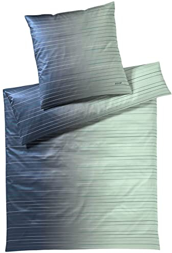 Joop! Juego de ropa de cama de satén Mako Move color Aqua tamaño 135 x 200 + 80 x 80 cm