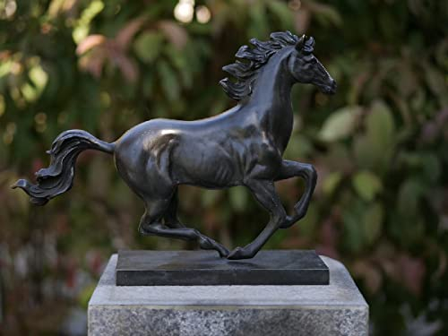 Thermobrass bronsfigur, galoperande häst