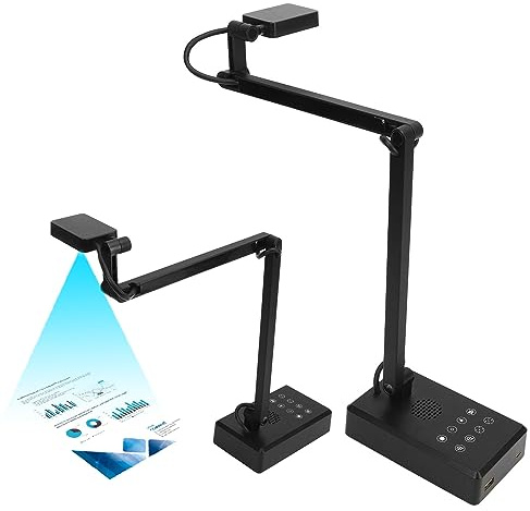 4K Dokumentkamera, 4K 16MP Ultra High Definition Justerbar Vinkel USB Doc-kamera, för OS X OBS Windows Android, för Live Demo Web Conferencing Distansinlärning