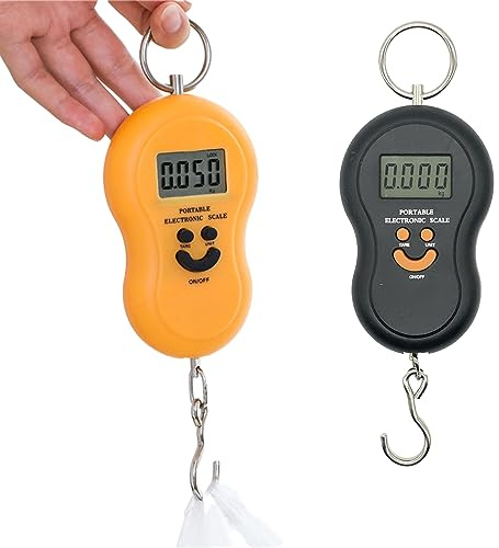 Digital Luggage Scale Professional Electronic Portable Scale MFCGHXR 2 Pack Portable Luggage Scale, Digital Fish Scale, Hanging Digital Scale, Digital Hanging Scale, Portable Digital Fishing