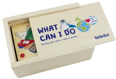 Beleduc – What can I do – läggspel | barnlek/pussel inkl. praktisk trälåda, från 4 år