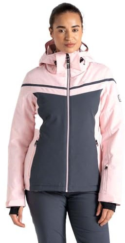 Dare2b Womens Flurry Jacket Giacca da Sci, Rosa Rosa Grigio, 16 Donna