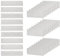 UNICRAFTALE 36pcs 3 Styles Plaque Gravée Acier Inoxydable Plaque Boite aux Lettres Autocollante 76x25mm Étiquettes de Personnalisables Plaque Gravée pour Nom Personnaliser Plaque Sonnette de Porte