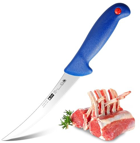 Plys Coltello per Sfilettare Pesce Professionale 15.5cm: Coltello Disosso Affila Coltelli Macellaio Carne