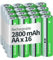 Granicell AA Batteries 16-pack, 2800 mAh High Capacity Rechargeable Battery, 1300 Cycles, 1.2V NiMH Battery