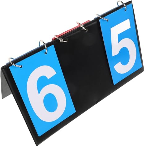 TOYANDONA Marcador Multifuncional para Tenis De Mesa Baloncesto y Voleibol Tablero De Puntuación Giratorio y Portátil para Aire y Competencias Deportivas