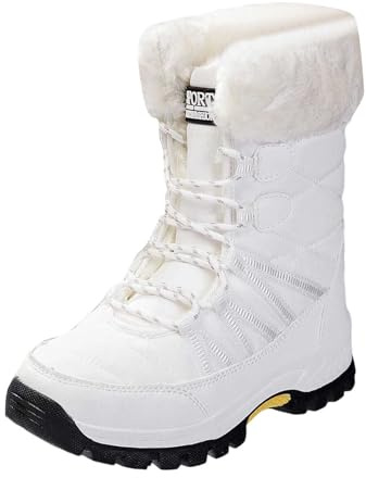Sobzia Stivali Neve Donna Impermeabili Invernali Scarpe Da Neve Dopo Sci Imbottiti Con Fodera Doposci Scarponi Antiscivolo Termiche Stivaletti Snow Boots Per All'Acqua Trekkin