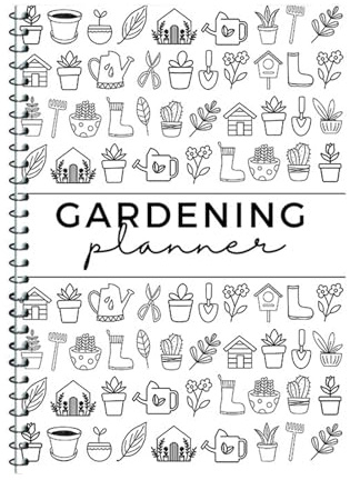 Oxtxuzdm Agenda de jardin complet de 12 mois avec suivi d'entretien des plantes, carnet de planification de jardinage pour les amateurs de fertilisation des plantes