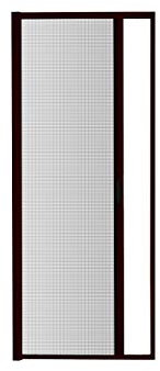 Universelles Fliegengitter mit Rollo in Braun - ausziehbarer Insektenschutz zum Zuschneiden für Terrassentür und Balkontür bis 170 cm x 240 cm gegen Fliegen, Insekten und Mücken