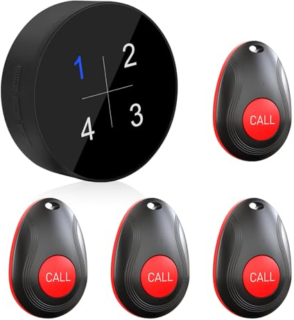 DAYTECH Pulsante di emergenza per anziani su telefono cellulare, chiamata di emergenza per anziani (pulsante di emergenza 4-1)