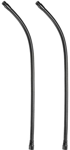 PATIKIL 22 Microfono Collo D'oca 2pz 5/8-27 Filetto Metallo Universale Tubo Flessibile Braccio Collo Cigno Tubo Prolunga per Multifunzione Fai da Te Nero
