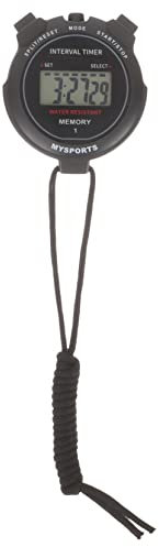 Happyyami chronographe étanche Alarme Arbitre Compte à rebours chronomètre Trousse chronomètres Portable minuteur Electrique Sport étanche chronographe de Sport Abdos