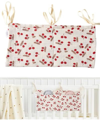 KGDUYC Baby Organizer für Kinderzimmer - Hängender Betttasche für Spielzeug, Beistellbett und Wickeltisch - Praktische Aufbewahrung an Krippe