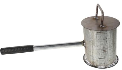 TOYANDONA Steel Charcoal Extinguishing Pot and Bbq Fire Pot Lid, Thickened Carbon Extinguishing Barrel 12 Diameter x 14 Height for Outdoor and Commercial Bbq Fire Safety