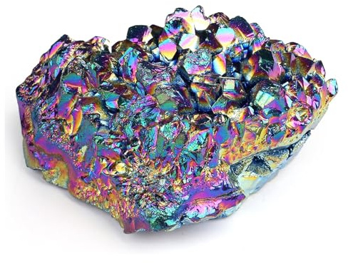 LIUYIDM 45g Cristal de Roche Irrégulier Précieuses Naturelles Décorer Grappes de Cristaux Pierre Brute Minérale Naturelle, pour Collection, Cadeaux, Décoration Aura Feng Shui