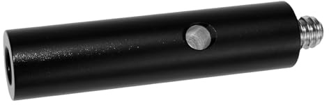 Varilla de extensión roscada de aluminio con extremos de tornillo dobles de 1/4 pulgadas para asegurar el equipo de la cámara a soportes de trípode, accesorios de estudio, tubo adaptador de extensión