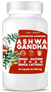 Ashwagandha - Alto Dosaggio - 60 Capsule - Capsule di Ashwagandha Polvere Estratta dalla Withania Somnifera - Integratore Alimentare - Adattogeno Rilassamento e Benessere Mentale