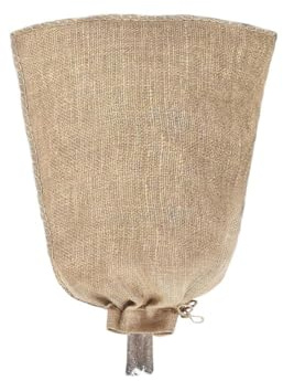 Opatiny Sacs réutilisables en toile de jute pour plantes - 100 x 120 cm - Protection contre le gel - Tissu en jute naturelle avec cordon de serrage pour arbustes de jardin et arbres fruitiers