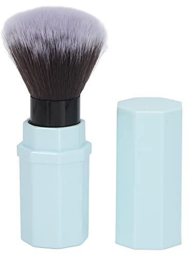 Infällbar makeupborste Professionell bärbar mjuk nylonhårrougeborste kosmetiskt verktyg med stark puderabsorption för hemmet och på språng