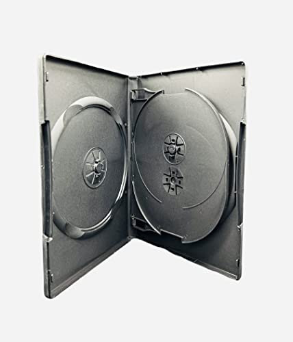 50 X Noir 14 mm 4 disques DVD portables – Lot de 50 de la marque Dragon Trading®