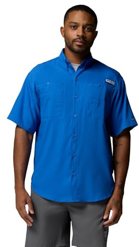 Columbia Men's Big and Tall Tamiami II SS Shirt, Vivid Blue, 5X