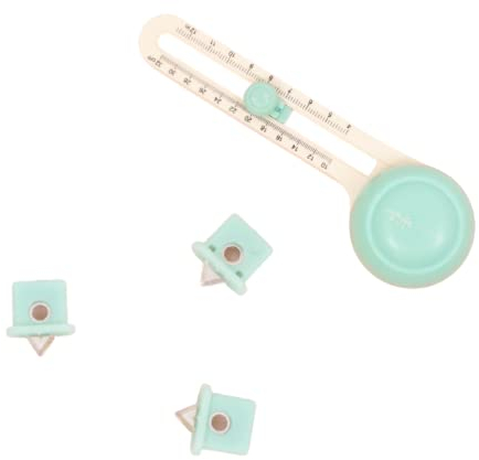 Craftelier - Set mit 2 Ersatzklingen für KreisSchneider | Klingen mit doppelter Schneide für Scrapbooking- und BastelMaterialien | Geeignet für Links- und Rechtshänder | Farbe Türkis