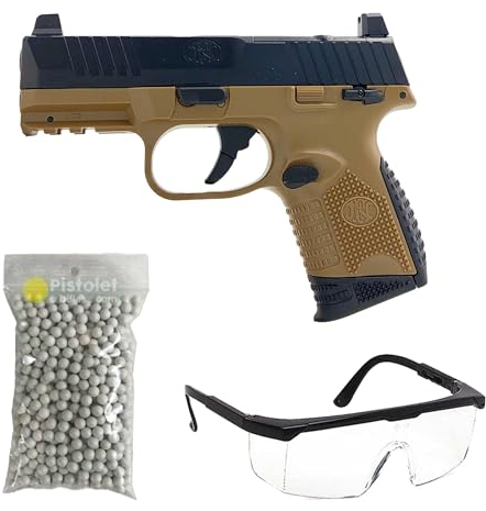 Pack Pistola Airsoft FN Herstal 509BT Compact MRD Spring/Material: Plástico ABS/Potencia 0.2 Joule/Se suministra con Accesorios