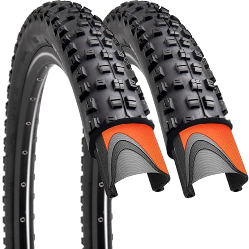 26/27.5/29x2.25 inch Bike Tires Pair Mountain Bike Tires 60 TPI Bicycle Tires Kevlar Foldable Tires Pack of 2 (2 Pack 27.5x2.25)