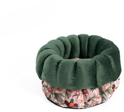 bo&flash Design Katzenbett Elodie – Kuscheliges Katzenbett 45x23 cm – Katzenkörbchen für einen gemütlichen Katzen Schlafplatz – waschbarer Katzenkorb – Flauschiges Katzen Zubehör