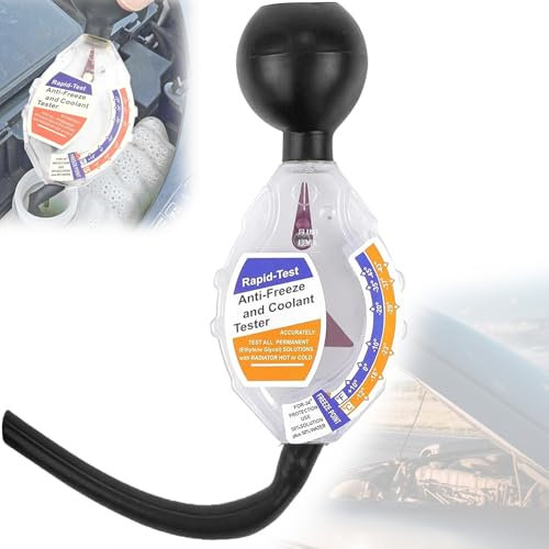 Oneroomone Tester Antigelo, Tester del Liquido di Raffreddamento, Alta Precisione Tester Rapido Antigelo, Tester Antigelo Tester del Liquido, Tester Antigelo per Auto Tester Refrigerante Accessori
