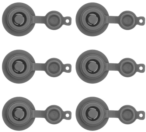 Toddmomy 6 st TPU-luftmadrassventil, envägsfjäderstopp 2,5 cm ytterdiameter | Ersättningsläckagesäkert lock, 0,67 invändig diameter, ventilplugg för uppblåsbar kudde och säng