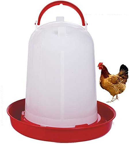 Suinga Bebedero 8 litros para Gallinas 31x30 cm | Bebedero Aves de Corral | Bebederos Granja Pollos| Bebedero para Animales