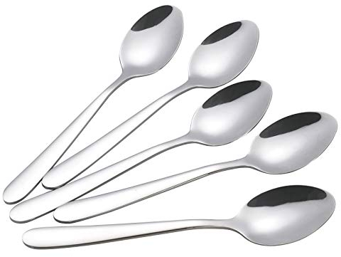 Zerdyne 12 Pieces Stainless Steel Small Dessert Spoon