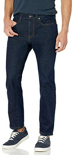 Amazon Essentials Men's Relaxed-Fit Stretch Jean (Available in Big & Tall) - Discontinued Colours, Rinsed, 48W / 34L