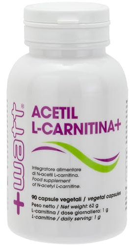 Acetil L-Carnitina+ 90 capsule - integratore a base di N-Acetil-L-Carnitina. Favorisce il metabolismo dei grassi producendo maggiore energia per il metabolismo.