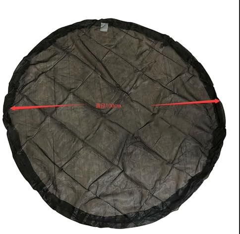 Filet Pour Citerne De Pluie, Housse Pour Tonneau De Pluie Avec Cordon De Serrage Protecteur De Réservoir De Seaux Récupération D'Eau, Housse D'Écran En Filet Seau Pluie Pour Jardin Extérieur,100cm