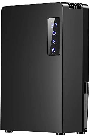 PureMate 2200ml Portable Dehumidifier for Damp, Mould, Moisture in Home, Kitchen, Bedroom, Caravan, Garage, Office