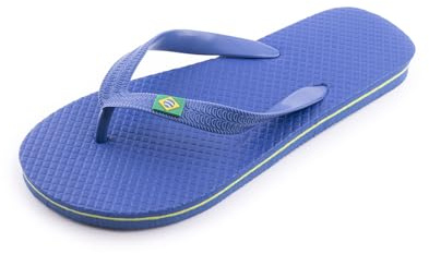 R-ISLAND Chanclas para hombre,Flip-flops,brasil logo, Adulto,Genial para casa,playa piscina.