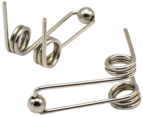 WILLWA 2 Pezzi Diametro Filo 1,2 mm Ferro arricciacapelli Parte di Ricambio Doppio Ritorno Molla di Torsione Accessori for arricciacapelli (Dimensione : 26mm)