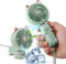 Rofitbest Portable Handheld Fan Mini USB Hand Fan with Rechargeable Battery and 3 Adjustable Speeds Folding Fan, Personal Pocket Fan Travel Fan for Women Girls Kids (Green)