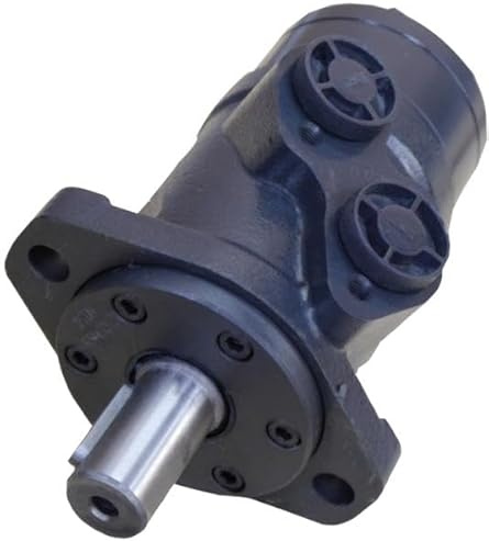 Hydraulikmotor Hydromot, Typ CPM315CD, Schluckvolumen 315 cm3/U, Anschlüsse: G 1/2‘‘, Welle: Ø 25 mm zylindrisch, 2-Loch SAE Flansch, Modell Längsschieberventil