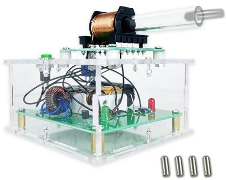 EIELE Elektromagnetischer Sender Elektronik bausatz löten bausatz DIY Kreatives Schießspielset Elektronisches Mini Spannungswandlermodul Lötset Erwachsene (Löten erforderlich)