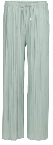 Malito - Pantalon plissé pour femme - Pantalon ample et fluide en mousseline de soie - Pantalon d'été long - Pantalon Marlène tendance 883