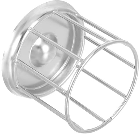 Alipis Comedero Metálico de Acero Inoxidable 304 para Reptiles y Tortugas, Plato Pequeño para Alimentación y Bebida, Alimentador Duradero Antideslizante para Geckos y Aves Domésticas