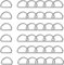 WedDecor 25mm Silver Non Welded Metal D Ring Fasteners Buckle for Adjustable Fastening Webbing Strap, Arts and Crafts, Pet Collars, Repairing Bags, Straps, 10pcs