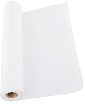 CYH Zeichenpapierrolle weiß – 10 m Rolle weißes Papier – Rolle Staffelei für Kinder Künstler Skizzen Malerei Projekt Handwerk – 22,5 cm breit