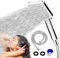 BOOTEEK Soffione Doccia con Tubo 1,5M Soffione Doccia Alta Pressione, Universale Doccetta per Doccia Bagno con 6 Modalità di Spruzzatura, Anticalcare Offione Doccia Risparmio Idrico Rimovibile, Cromo
